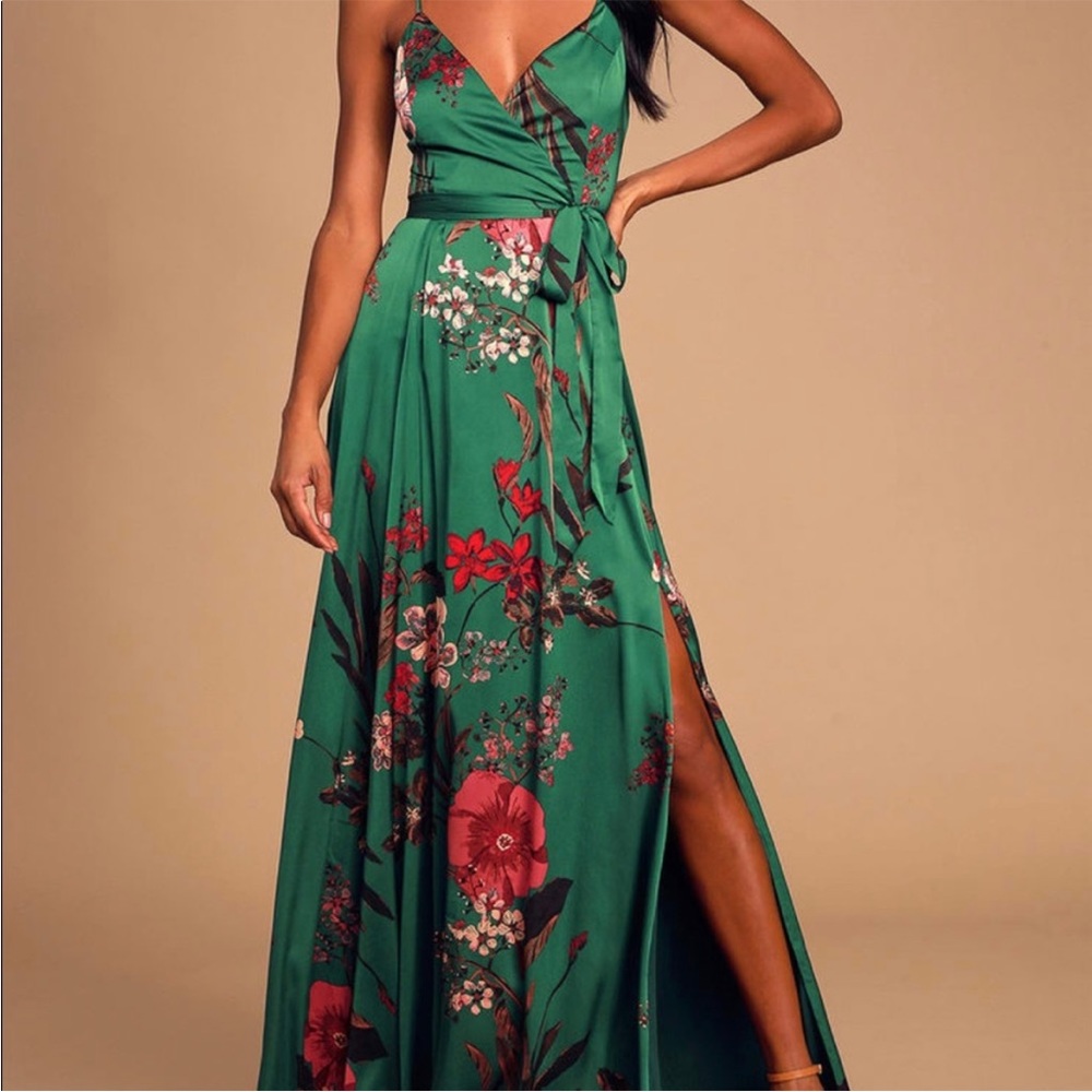Lulu’s Still The One Emerald Green dress